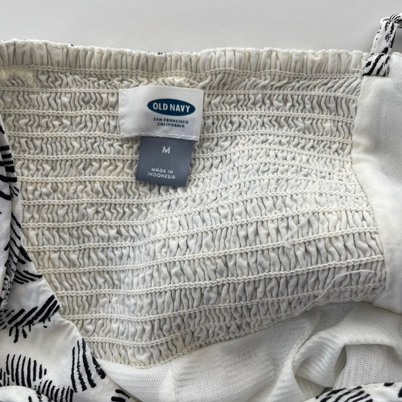 Old Navy Sundress Bundle Slip On Casual Summer Dresses Mini Black White Floral - Picture 10 of 15